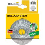 Schellenberg 44501 Roller Shutter Strap for Window (Width: 14 mm, Mini System: 4.5 m), Grey, 46102