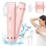 MAYCREATE® Face & Body Trimmer for Women 2 In 1 Dual Head Electric Razor USB Rechargeable Face Trimmer & Eyebrow Trimmer, Full Body Trimmer, Nose and Ear Trimmer