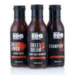 BBQ Experts, 3 Pack BBQ Sauces for Chicken & Pork. Includes Lemon, Sweet Dream & Champion. 3 x 350ml