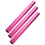 Dilwe Metal Relay Baton, Aluminium Alloy Running Race Track and Field Baton, Track and Field Sports Equipment(Pink) Track and Field