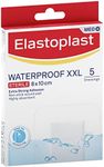 Elastoplast Waterproof Wound Dressings | 5 Pack of XXL Bandaids | First Aid Essential | Perfect for Hiking, Camping, and Outdoor Adventures