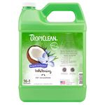 TropiClean Dog Shampoo Grooming Supplies - Whitening Dog and Cat Shampoo for Whitening Coats - Soap and Paraben Free -Derived from Natural Ingredients - Used by Groomers - Awapuhi & Coconut, 3.8L