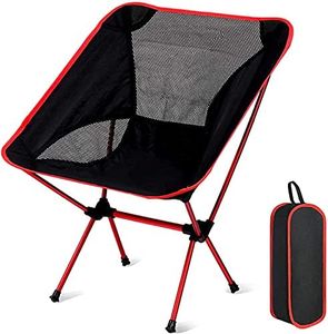 NEAR STOP Ultralight Portable Camping Chair, Compact Folding Backpacking Chair, Collapsible Beach Chair Patio Dining Chair with Carrying Bag for Outdoor Hiking Fishing Backyard Picnic (Medium)