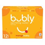 Bubly Sparkling Water mangobubly, 355 mL Cans, 12 Pack