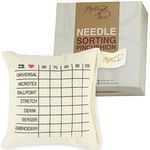 Madam Sew Needle Sorting Pin Cushion - Sewing Pin Holder Pincushion Organizes Sewing Machine Needles for Fast, Easy Identification - Sorts 5 Sizes and 7 Types of Quilting and Embroidery Needles