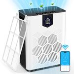 DAYETTE Smart WiFi Air Purifier for Home Large Room with Washable Filters, H14 Hepa Filter Covers up to 3000 Sq.Ft, Removes Pollutants, Smoke, Dust, 22dB Quiet for Bedroom