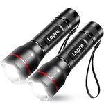 Lepro Tactical Flashlight, LE2000 High Lumens Lampe De Poche LED Puissante, Water Resistance, 5 Lighting Modes Flash Light Rechargable, Handheld EDC Torch Light Small for Emergency Camping Outdoor