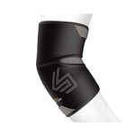 Shock Doctor Elbow Compression Sleeve with Extended Coverage, Black, XX-Large