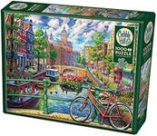 Cobble Hill 1000 Piece Puzzle - Amsterdam Canal - Sample Poster Included