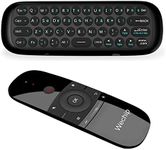 2.4GHz Air Mouse Remote with Keyboard, 6-Gyro Sensors Remote Rechargeable for Android TV Box, Smart TV, Computer, Laptop, Projector, HTPC, Media Player