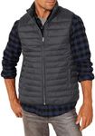 Amazon Essentials Men's Lightweight Water-Resistant Packable Puffer Gilet, Black, S