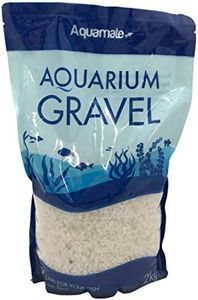 Aquamate Natural Aquarium Gravel, Snow White, 2kg