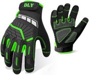 Heavy Duty Work Gloves, Impact Protection Mechanic Gloves, Synthetic Leather Work Gloves, Touchscreen Capable