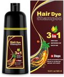 Ivnil Chestnut Brown Hair Dye Shampoo 3 in 1 Hair Color Shampoo for Women & Men - Herbal Ingredients Color Shampoo in Minutes 500ML