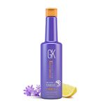 GK Hair Global Keratin Silver Bombshell Purple Shampoo 280ml For Blonde, Platinum, Ash, Silver & Gray Hair Moisturizes Dry & Damaged Removes Yellow Brassy Tones