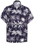 LA LEELA Men's Funky Beach Shirts H