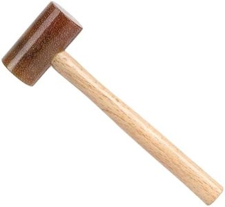 WUTA Rawhide-head Mallet Leather Hammer Stamping Jewelry Leather Worker Craft Tool Good buffering capacity 48mm