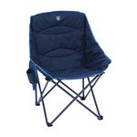 Hi-Gear Vegas XL Deluxe Quilted Chair for Adults & Kids with Durable Steel Frame, Lightweight, Folding, Portable, Ideal for Camping, Festivals, Picnics, the Beach & Garden, includes Carry Bag