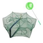 ZffXH 1 Pcs Fish Trap Minnow Trap Fishing Bait Trap Foldable Crab Crayfish Fish Minnow Crawdad Shrimp Net Cast Portable