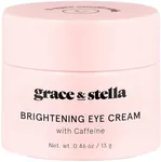 grace & stella Under Eye Cream for Dark Circles - Caffeine Eye Cream Anti Aging - Eye Cream for Wrinkles - Brightening Eye Cream for Puffiness and Bags Under Eyes - Made in USA, Vegan (0.46 oz/13 g)