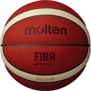 Molten BG5000 FIBA Approved Basket Ball, Orange/Tan, Size 6