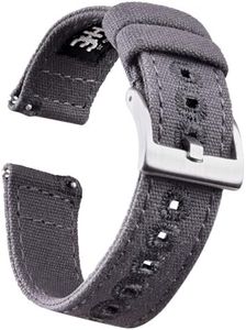Ritche Christmas Gift 24mm Canvas Watch Band Quick Release Watch Strap for Men Women Watch Bands, Valentine's day Gifts for him or her, White Elephant Gifts, Stocking Stuffers for Men