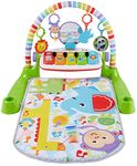 Fisher-Price Baby Gym Newborn Playmat with Kick & Play Piano Musical Toy featuring Smart Stages Learning Content (French Version)