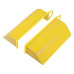 X AUTOHAUX 2pcs Hood Dynamic Cold Air Tuning Intake System Scoop for BMW Yellow