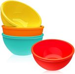 Webake Small Silicone Bowls, 4 Pack 8oz Prep Bowls Unbreakable Ice Cream Snack Bowls Side Dishes Small Bowls for Dipping Prep Dessert Serving, Oven and Dishwasher Safe Ramikens