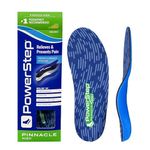 Powerstep Unisex-Adult Arch Support Shoe Insert, Pinnacle High Insoles for Men and Women, Blue and Green, 10-10.5 12