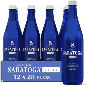Saratoga Spring Water Bottles, 12 Pack – Still Bottled Water – Recycled PET Plastic Bottles – 28 Fl Oz