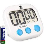 H&S Kitchen Timer Digital Cooking Timer - Magnetic Countdown Clock Large LCD Screen Loud Alarm - Digital Clock - Productivity Timer - Visual Timer