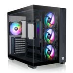 View 380 TG ARGB Black ATX Case; 4x120mm ARGB Fans Included; Supports Hidden-Connector Motherboard; Front & Side Dual Tempered Glass Panel; CA-1Z2-00M1WN-00; 3 Year Warranty