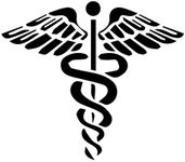 ISEE 360 Professional Doctor Vinyl Decal Sticker for Car Reflective Doctor Professional Logo Exterior Car Rear Official Die Cut Reflective Sticker (Black)