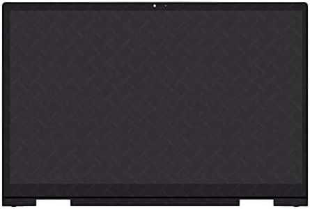LCDOLED Replacement for HP ENVY x360 15-ee 15z-ee 15m-ee 15m-ee0013dx 15m-ee0023dx 15-ee0047nr L93183-001 L93181-001 15.6 inches FullHD IPS LCD Display Touch Screen Digitizer Assembly Bezel with Board