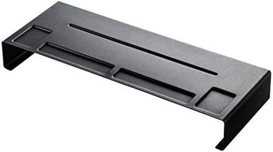 Yamazaki Tower 3306 Monitor Stand, No Assembly Required, Black, Approx. 23.2 x 9.4 x 3.1 inches (59 x 24 x 8 cm)