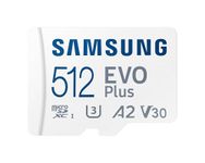 512GB Samsung EVO Plus MicroSDXC 130MB/s +Adapter