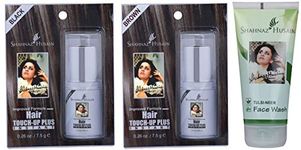 Shahnaz Husain Hair Touch-Up Plus (Brown - 7.50 GM and Black - 7.50 GM) (Pack of 2) and Tulsi Neem Face Wash - 50GM