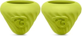 Benebone Natural Rubber Cone Interactive Enrichment Treat Dispensing Dog Toy - Slow Feeder - Great for Meals and Boredom (Pack of 2)