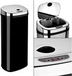 Dihl Kitchen Bin with Motion Sensor Lid, Automatic with Manual Override, Battery Operated, Hygienic Waste Disposal, 30 Litre, Black