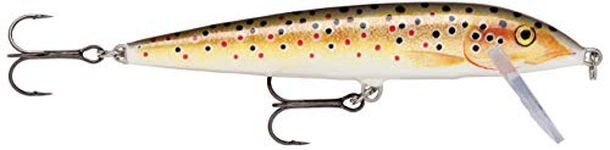 Rapala X-Rap CountDown Lure with Two No. 10 Hooks, 0.6-1.2 m Swimming Depth, 5 cm Size, Brown Trout