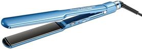 BaBylissPRO Nano Titanium & Ceramic Ultra-Slim Hair Straightener, Extra-Long Dual Voltage Flat Iron with floating plates, 1.5" wide, Blue