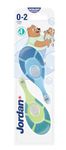 Jordan ® | Step 1 Baby Toothbrush | Baby Toothbrush 0-2 Years | The Original Toddler Toothbrush with Extra Soft Bristles & Soft Biting Ring for Babies Gums and Easy Grip | Mixed Color | Pack 2