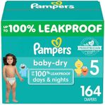 Pampers Diapers Size 5, 164 Count -