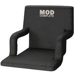 MOD Complete Extra Wide Deluxe Stadium Seat Chair for Bleachers or Benches, Padded Cushion Backs and Armrest Support, 6 Reclining Custom Fit Sport Positions, Portable with Backpack Straps