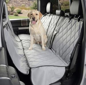 4Knines Dog Seat Cover for Crew Cab Trucks - Back Seat Protection for Fold Up Seats, Pet Cover Hammock, Durable Car Seat Cover for Dogs, Fits Full Size 4 Door Trucks