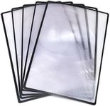 yueton 5pcs 3X Magnifying Lens Magnifier Fresnel Lens for Reading