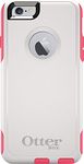 OtterBox COMMUTER SERIES iPhone 6/6s Case - NEON ROSE (WHISPER WHITE/BLAZE PINK)