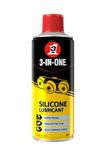 3-IN-ONE Silicone Lubricant 400ml - Multipurpose High-Performance Lubricant - Effortless, Fast-Drying, Moisture Protection, Guards Rubber and Plastic