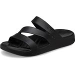 Crocs Women's Getaway Platform Strappy Sandals, Black, 8